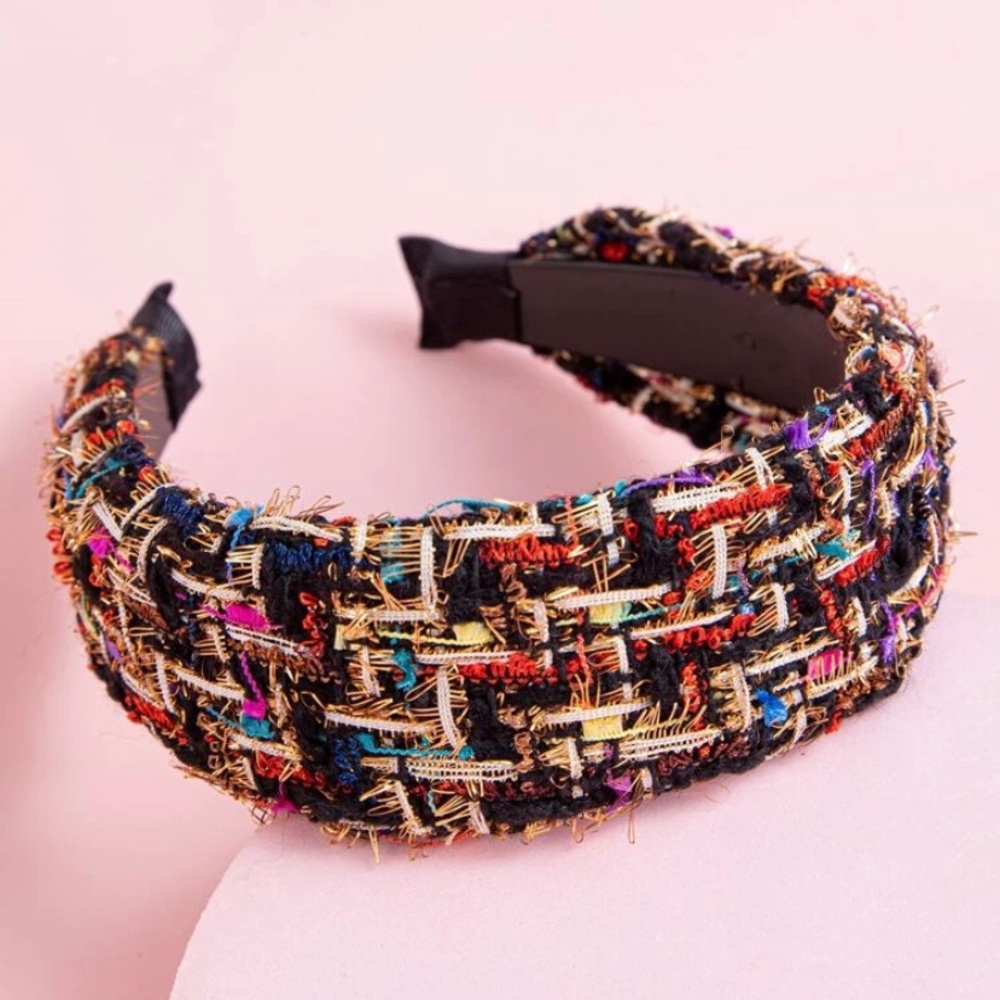 Luxe Boutique | New✨ Multicolor Tweed Weave Fabric Boutique Headband